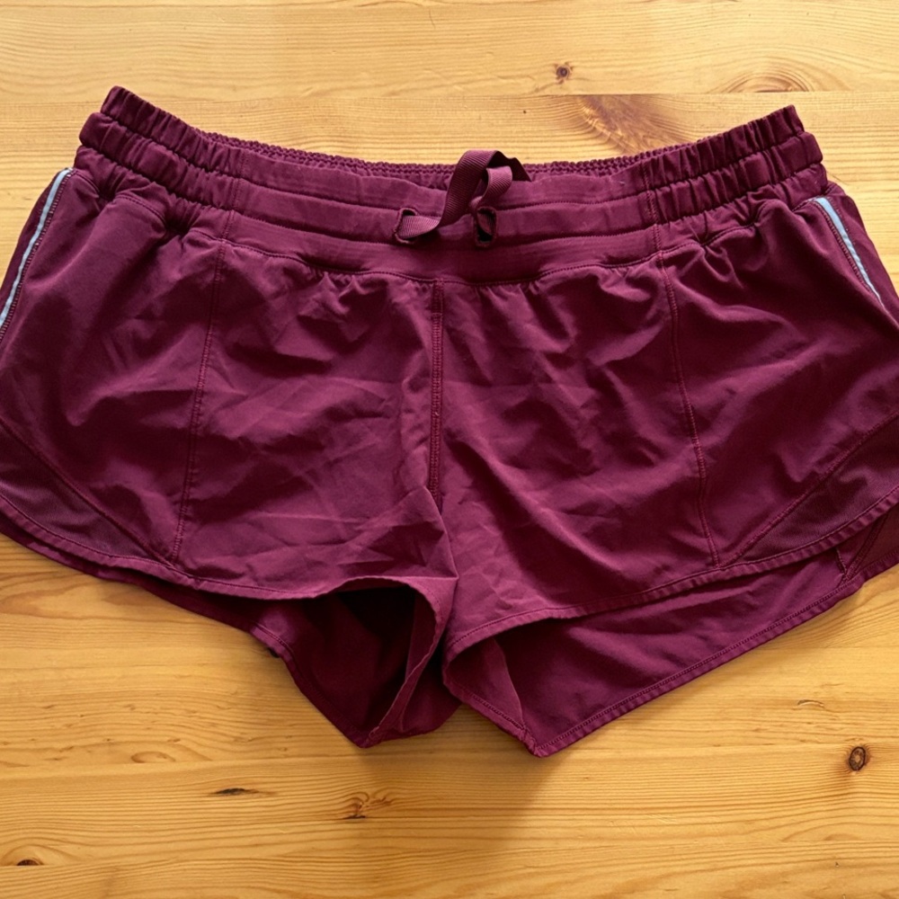 lululemon athletica Burgundy Athletic Shorts